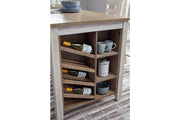 Skempton White/Light Brown Counter Height Dining Table - Gate FurnitureCounter Height Table