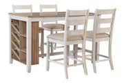 Skempton White/Light Brown Counter Height Dining Table - Gate FurnitureCounter Height Table