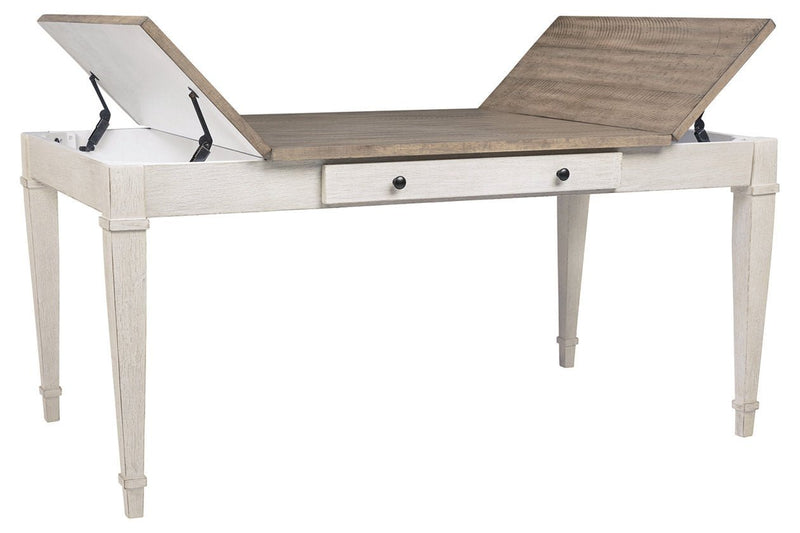 Skempton White/Light Brown Dining Table - Gate FurnitureDining Table