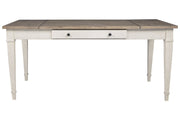 Skempton White/Light Brown Dining Table - Gate FurnitureDining Table