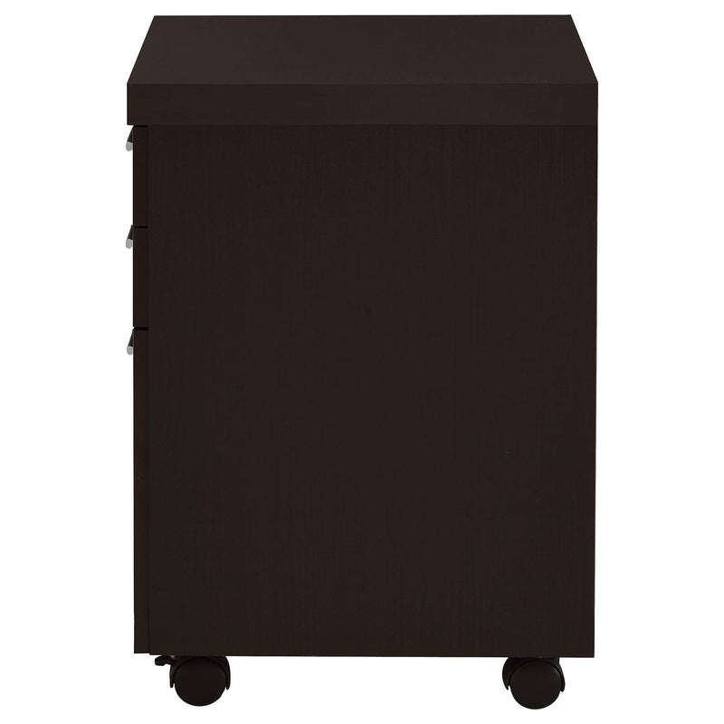 Skylar 3-drawer Home Office Mobile File Cabinet Cappuccino - 800894