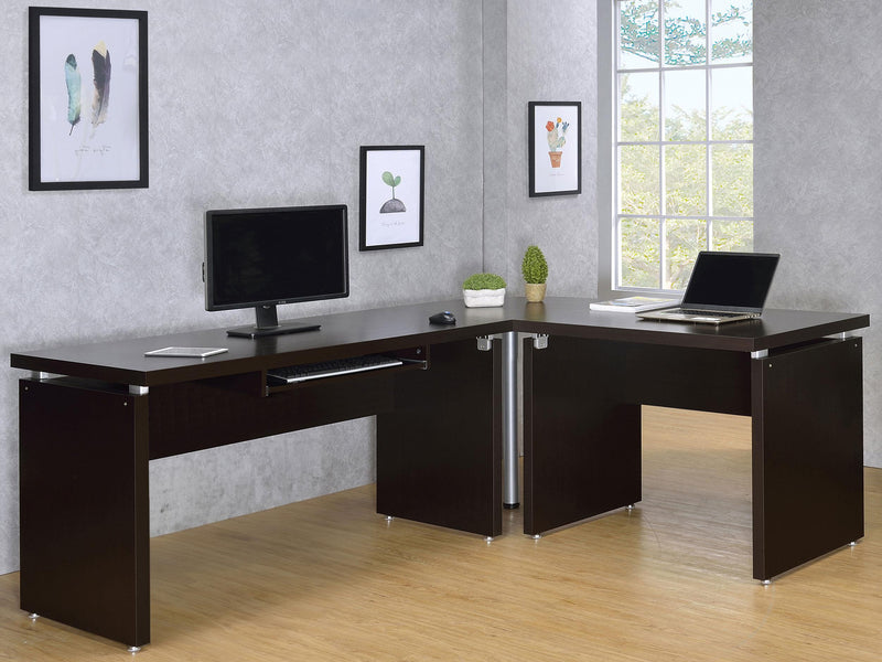 Skylar 39-inch Engineered Wood Writing Desk Cappuccino - 800892