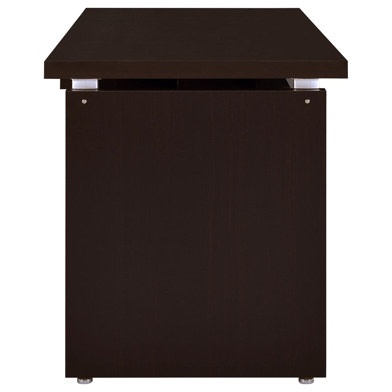 Skylar 55-inch Computer Desk with Keyboard Drawer Cappuccino - 800891