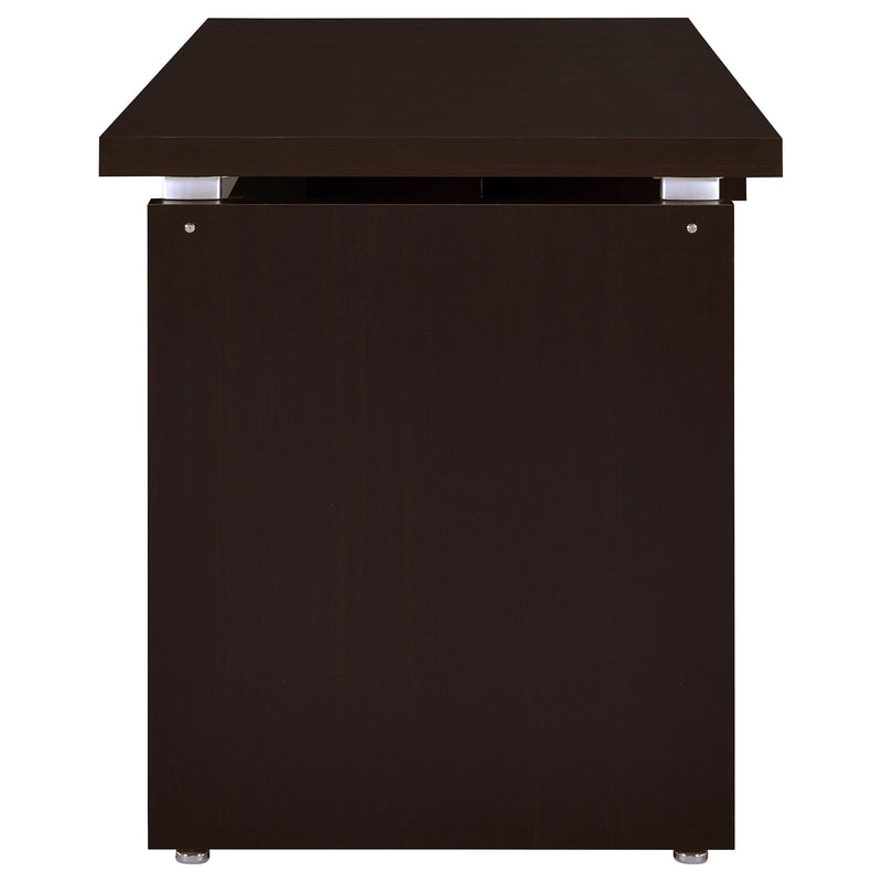 Skylar 55-inch Computer Desk with Keyboard Drawer Cappuccino - 800891