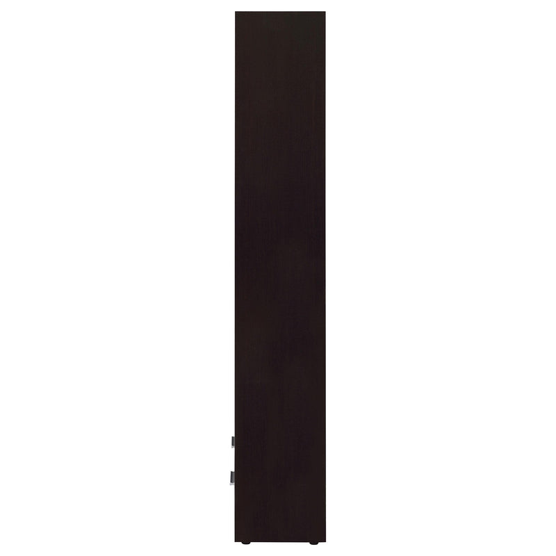 Skylar 71-inch 5-shelf Bookcase with Drawer Cappuccino - 800905