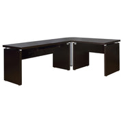 Skylar 83-inch L-Shaped Office Computer Desk Cappuccino - 800891L