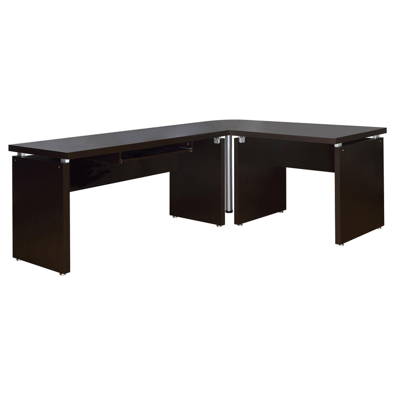 Skylar 83-inch L-Shaped Office Computer Desk Cappuccino - 800891L