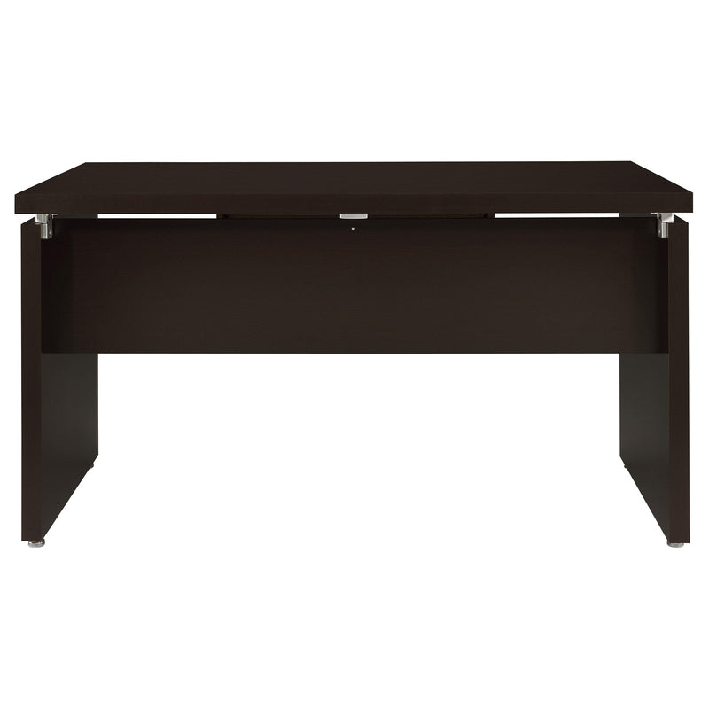 Skylar 83-inch L-Shaped Office Computer Desk Cappuccino - 800891L