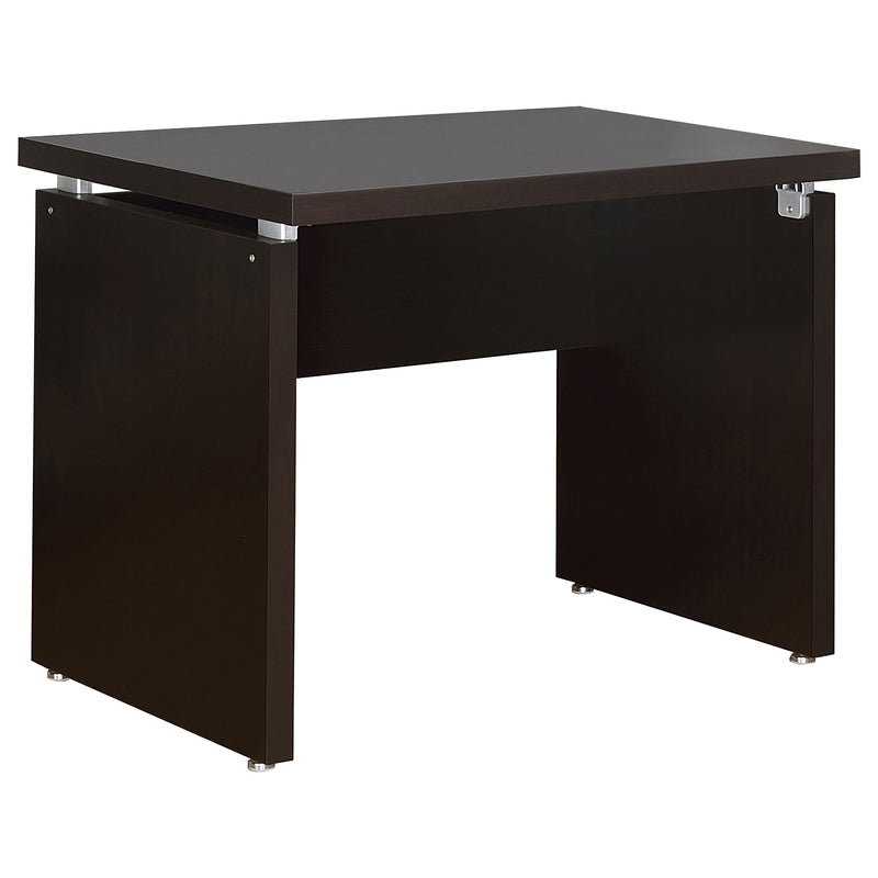 Skylar L-Shape Desk with Mobile File Cabinet Cappuccino - 800891-S4