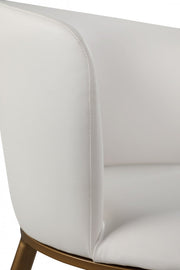 Skylar Vegan Leather Upholstered Dining Chair in White, Set of 2 - 965White-C