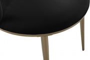 Skylar Velvet Upholstered Dining Chair in Black, Set of 2 - 965Black-C