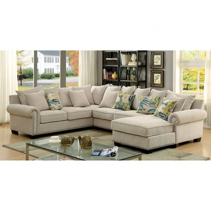 Skyler Beige Sectional - CM6156-SECTIONAL