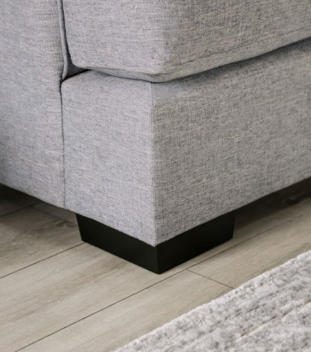 Skyline Light Gray/Brown Loveseat - SM1211-LV