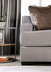 Skyline Light Gray/Brown Loveseat - SM1211-LV