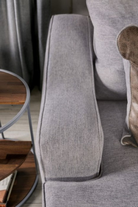 Skyline Light Gray/Brown Loveseat - SM1211-LV
