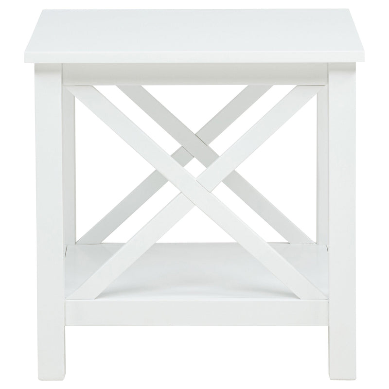 Skyview 3-piece Rectangular Lift Top Coffee Table Set White - 722088-S3