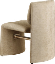 Slique Performance Fabric Upholstered Dining Chair in Beige, Set of 2 - 88020Beige-C