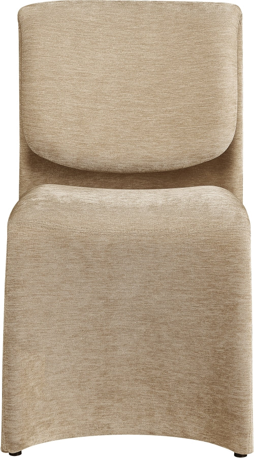 Slique Performance Fabric Upholstered Dining Chair in Beige, Set of 2 - 88020Beige-C