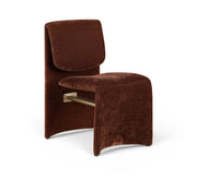 Slique Performance Fabric Upholstered Dining Chair in Burgundy, Set of 2 - 88020Burg-C