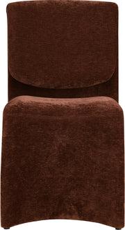 Slique Performance Fabric Upholstered Dining Chair in Burgundy, Set of 2 - 88020Burg-C