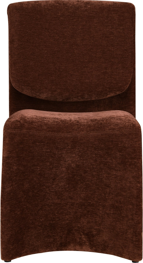 Slique Performance Fabric Upholstered Dining Chair in Burgundy, Set of 2 - 88020Burg-C