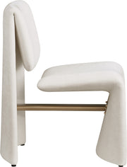 Slique Performance Fabric Upholstered Dining Chair in Cream, Set of 2 - 88020Cream-C