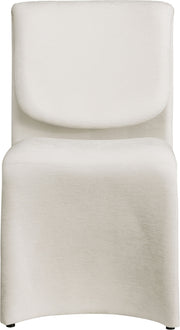 Slique Performance Fabric Upholstered Dining Chair in Cream, Set of 2 - 88020Cream-C