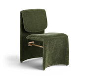 Slique Performance Fabric Upholstered Dining Chair in Green, Set of 2 - 88020Green-C