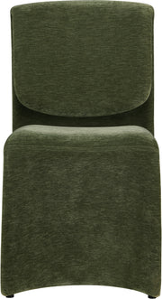 Slique Performance Fabric Upholstered Dining Chair in Green, Set of 2 - 88020Green-C