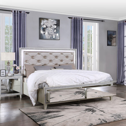 Sliverfluff EK Bed W/Led & Storage - BD00241EK