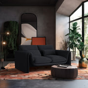 Sloan 64" Velvet Upholstered Loveseat in Black - 199Black-L