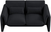 Sloan 64" Velvet Upholstered Loveseat in Black - 199Black-L