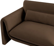 Sloan 64" Velvet Upholstered Loveseat in Brown - 199Brown-L