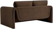 Sloan 64" Velvet Upholstered Loveseat in Brown - 199Brown-L