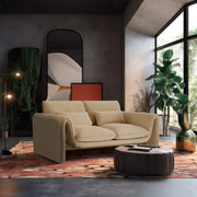 Sloan 64" Velvet Upholstered Loveseat in Camel - 199Camel-L