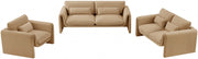Sloan 64" Velvet Upholstered Loveseat in Camel - 199Camel-L