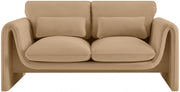 Sloan 64" Velvet Upholstered Loveseat in Camel - 199Camel-L