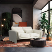 Sloan 64" Velvet Upholstered Loveseat in Cream - 199Cream-L