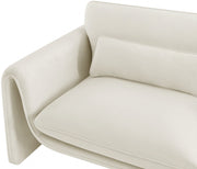 Sloan 64" Velvet Upholstered Loveseat in Cream - 199Cream-L