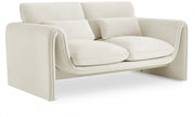 Sloan 64" Velvet Upholstered Loveseat in Cream - 199Cream-L
