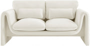 Sloan 64" Velvet Upholstered Loveseat in Cream - 199Cream-L