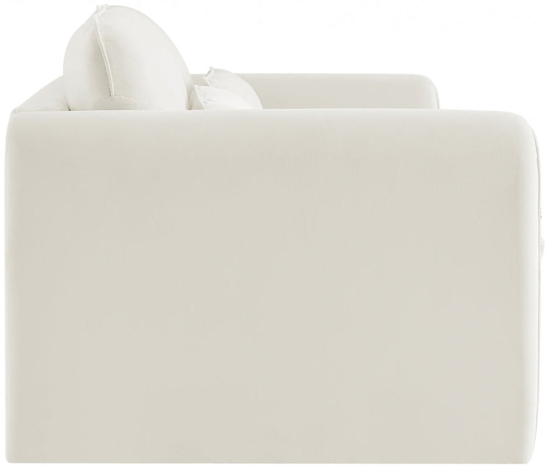 Sloan 64" Velvet Upholstered Loveseat in Cream - 199Cream-L