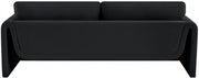 Sloan 86" Velvet Upholstered Sofa in Black - 199Black-S