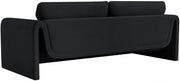 Sloan 86" Velvet Upholstered Sofa in Black - 199Black-S