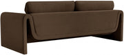 Sloan 86" Velvet Upholstered Sofa in Brown - 199Brown-S