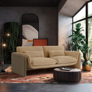 Sloan 86" Velvet Upholstered Sofa in Camel - 199Camel-S