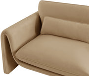 Sloan 86" Velvet Upholstered Sofa in Camel - 199Camel-S