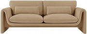 Sloan 86" Velvet Upholstered Sofa in Camel - 199Camel-S