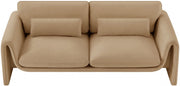 Sloan 86" Velvet Upholstered Sofa in Camel - 199Camel-S