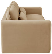 Sloan 86" Velvet Upholstered Sofa in Camel - 199Camel-S